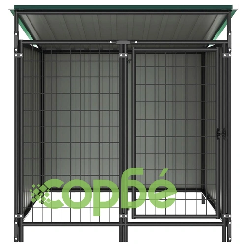 Дворна клетка за кучета, 133x133x113 см ➤ топ цена ➤ sorbe.bg