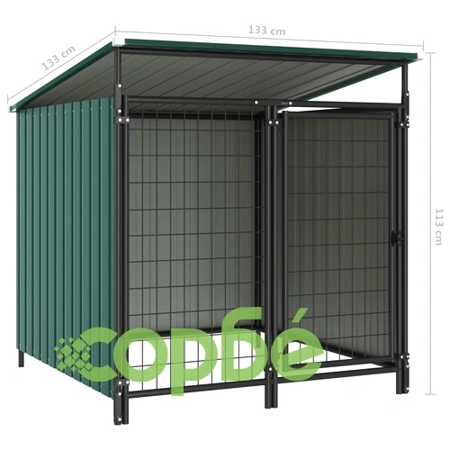 Дворна клетка за кучета, 133x133x113 см ➤ топ цена ➤ sorbe.bg