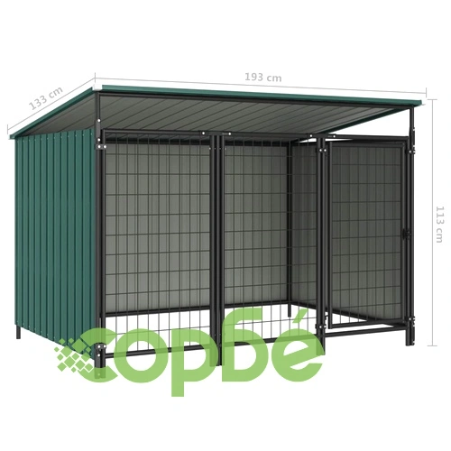 Дворна клетка за кучета, 193x133x113 см ➤ топ цена ➤ sorbe.bg