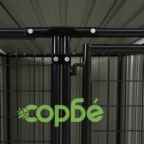 Дворна клетка за кучета, 253x133x113 см ➤ топ цена ➤ sorbe.bg