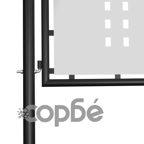 Градинска порта, стомана, 500x125 см, черна ➤ топ цена ➤ sorbe.bg
