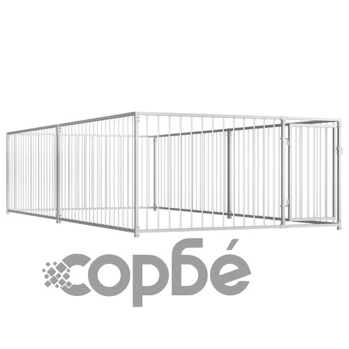 Външна клетка за кучета, 200x400x100 см ➤ топ цена ➤ sorbe.bg