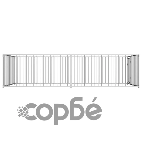 Външна клетка за кучета, 200x400x100 см ➤ топ цена ➤ sorbe.bg