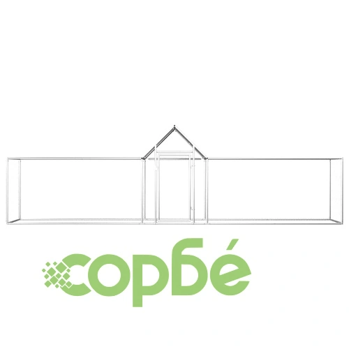 Птичарник, 5x1x1,5 м, поцинкована стомана ➤ топ цена ➤ sorbe.bg