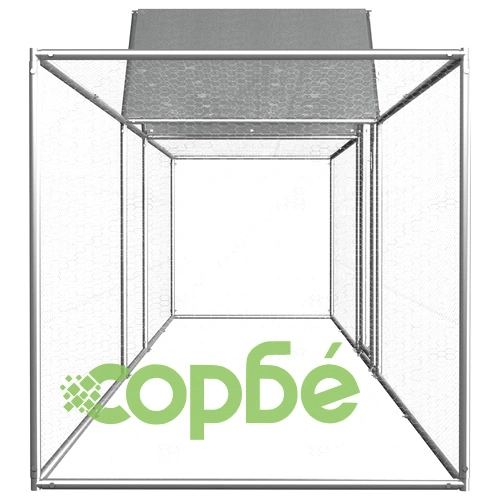 Птичарник, 5x1x1,5 м, поцинкована стомана ➤ топ цена ➤ sorbe.bg