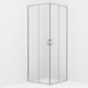 Душ кабина със закалено стъкло, 70x70x185 см
