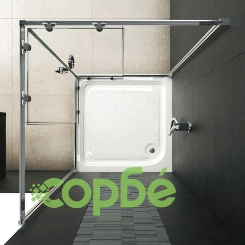 Душ кабина със закалено стъкло, 70x70x185 см ➤ топ цена ➤ sorbe.bg
