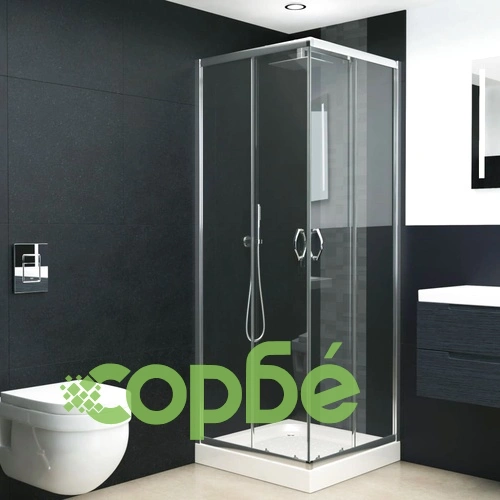Душ кабина със закалено стъкло, 70x70x185 см ➤ топ цена ➤ sorbe.bg