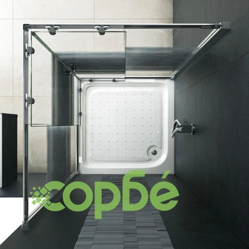 Душ кабина със закалено стъкло, 80x70x185 см ➤ топ цена ➤ sorbe.bg