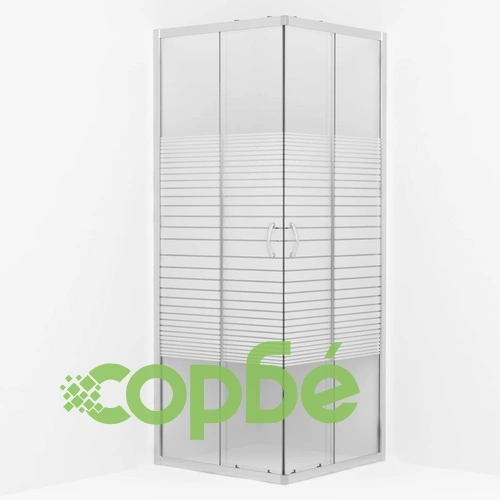 Душ кабина със закалено стъкло, 80x80x185 см ➤ топ цена ➤ sorbe.bg