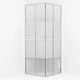 Душ кабина със закалено стъкло, 80x80x185 см