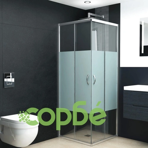 Душ кабина със закалено стъкло, 80x80x185 см ➤ топ цена ➤ sorbe.bg