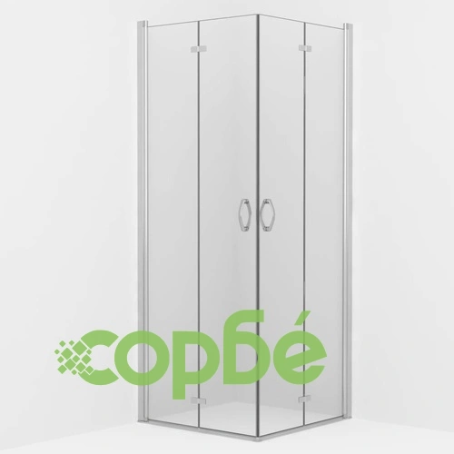 Душ кабина с врати хармоника, ESG стъкло, 80x70x185 см ➤ топ цена ➤ sorbe.bg