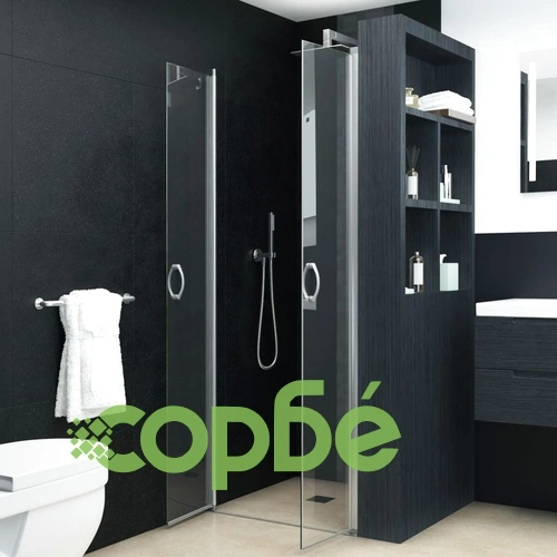 Врати за душ, прозрачно ESG стъкло, 85x185 см ➤ топ цена ➤ sorbe.bg