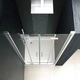 Душ параван хармоника, прозрачно ESG стъкло, 80x185 см