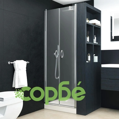 Врати за душ, матирано ESG стъкло, 80x185 см ➤ топ цена ➤ sorbe.bg