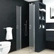 Врати за душ, матирано ESG стъкло, 80x185 см