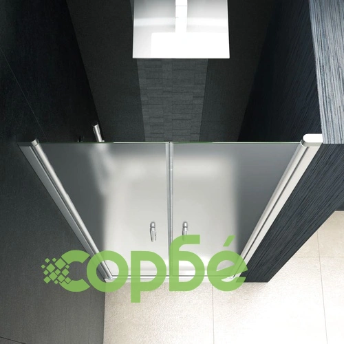 Врати за душ, матирано ESG стъкло, 80x185 см ➤ топ цена ➤ sorbe.bg