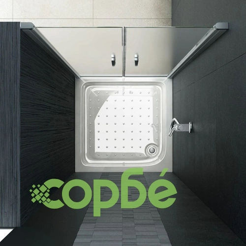 Врати за душ, матирано ESG стъкло, 80x185 см ➤ топ цена ➤ sorbe.bg