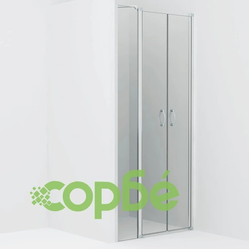 Врати за душ, прозрачно ESG стъкло, 100x185 см ➤ топ цена ➤ sorbe.bg