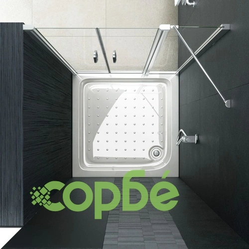 Врати за душ, прозрачно ESG стъкло, 100x185 см ➤ топ цена ➤ sorbe.bg