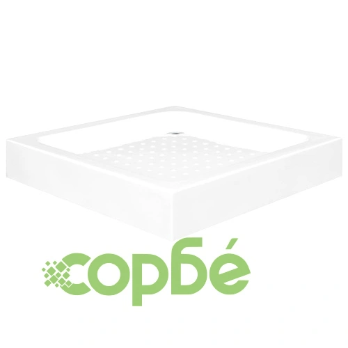 Душ корито, 70x70x13,5 см, акрилно, бяло ➤ топ цена ➤ sorbe.bg