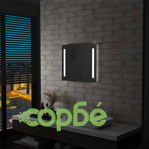 LED стенно огледало за баня 60x50 см ➤ топ цена ➤ sorbe.bg