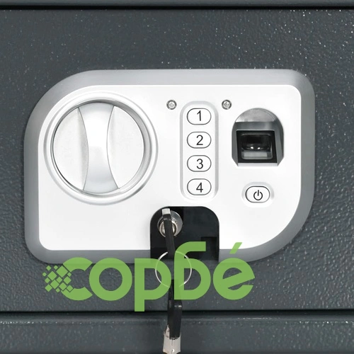 Цифров сейф с пръстов отпечатък, тъмносив, 31x20x20 см ➤ топ цена ➤ sorbe.bg