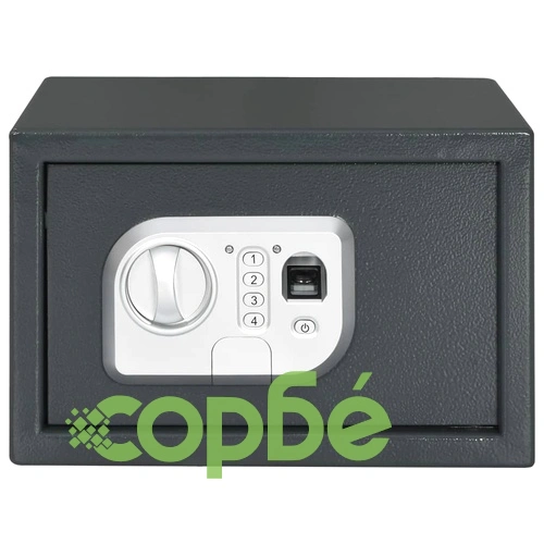 Цифров сейф с пръстов отпечатък, тъмносив, 31x20x20 см ➤ топ цена ➤ sorbe.bg