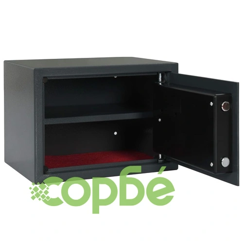 Цифров сейф с пръстов отпечатък, тъмносив, 35x25x25 см ➤ топ цена ➤ sorbe.bg