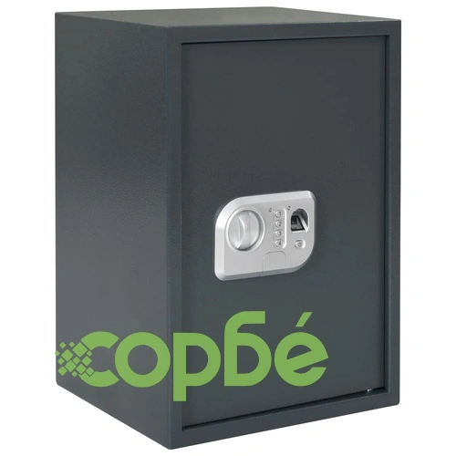 Цифров сейф с пръстов отпечатък, тъмносив, 35x31x50 см ➤ топ цена ➤ sorbe.bg