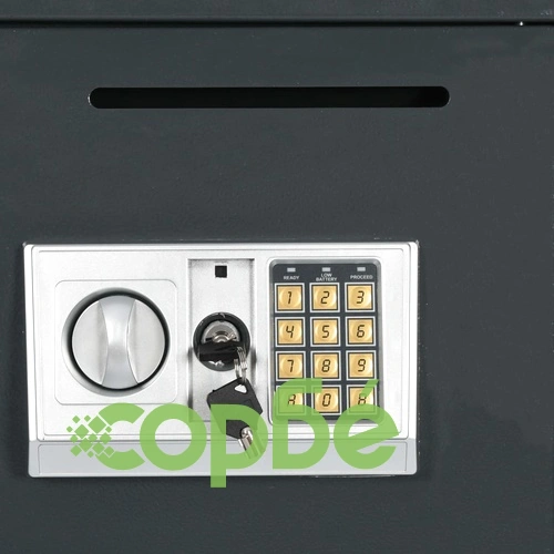 Цифров сейф с двойна врата, тъмносив, 35x31x80 см ➤ топ цена ➤ sorbe.bg