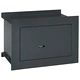 Стенен сейф, тъмносив, 26x16x18 см