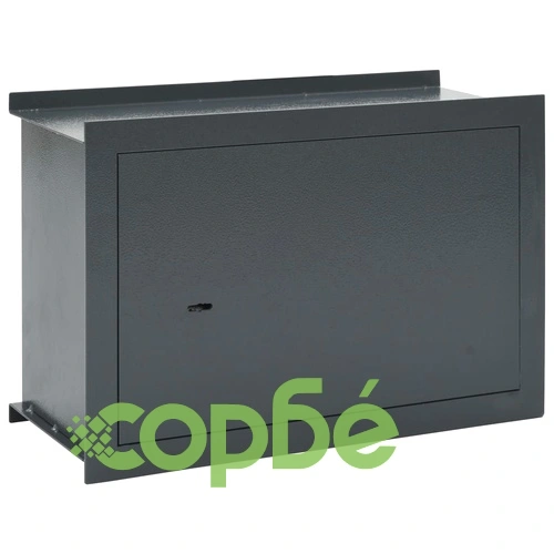 Стенен сейф, тъмносив, 49x19,5x32 см ➤ топ цена ➤ sorbe.bg