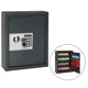 Сейф за ключове, тъмносив, 30x10x36,5 см