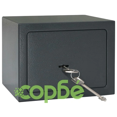 Механичен сейф, тъмносив, 23x17x17 см, стомана  ➤ топ цена ➤ sorbe.bg