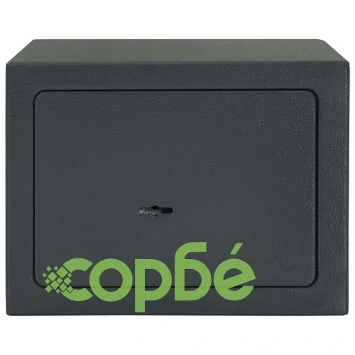 Механичен сейф, тъмносив, 23x17x17 см, стомана  ➤ топ цена ➤ sorbe.bg