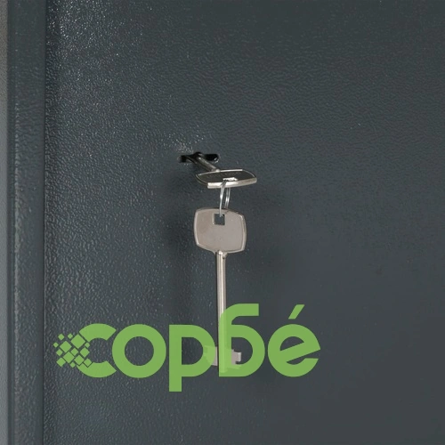 Механичен сейф, тъмносив, 35x31x50 см, стомана  ➤ топ цена ➤ sorbe.bg