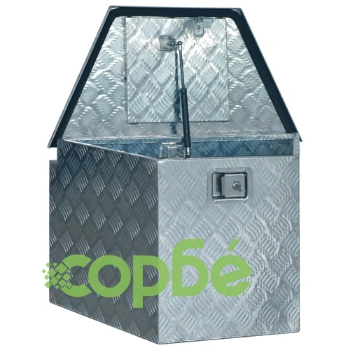 Алуминиева кутия, 737/381x410x460 мм, сребриста ➤ топ цена ➤ sorbe.bg