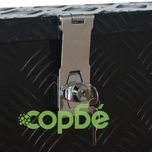 Алуминиева кутия, 485x140x200 мм, черна ➤ топ цена ➤ sorbe.bg