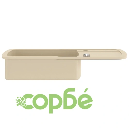 Гранитна кухненска мивка с едно корито, бежова ➤ топ цена ➤ sorbe.bg