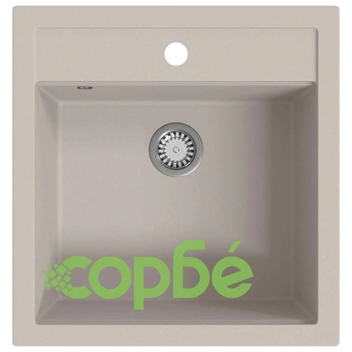 Гранитна кухненска мивка с едно корито, бежова ➤ топ цена ➤ sorbe.bg