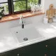 Гранитна кухненска мивка с едно корито, бяла