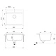 Гранитна кухненска мивка с едно корито, бежова