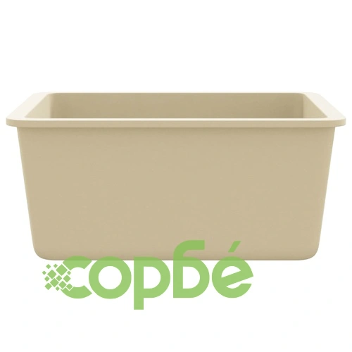 Гранитна кухненска мивка с едно корито, бежова ➤ топ цена ➤ sorbe.bg