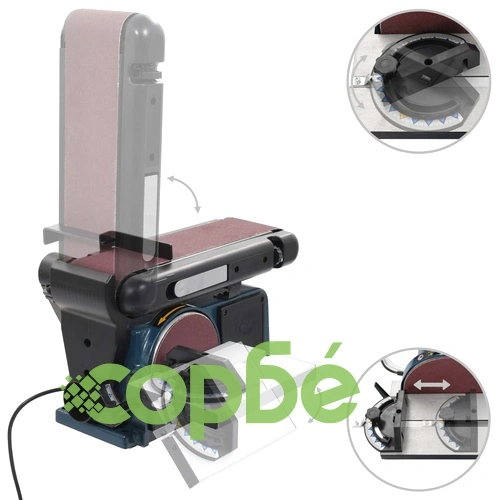 Електрически дисков и лентов шлайф, 370 W, 150 мм ➤ топ цена ➤ sorbe.bg