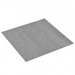 Самозалепващи подови дъски от PVC, 5,11 кв.м., напръскано сиво