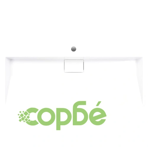 Мивка, 100x46x11 см, минерална/мраморна отливка, бяла ➤ топ цена ➤ sorbe.bg