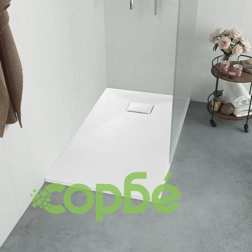 Душ корито, SMC, бяло, 90x80 см ➤ топ цена ➤ sorbe.bg