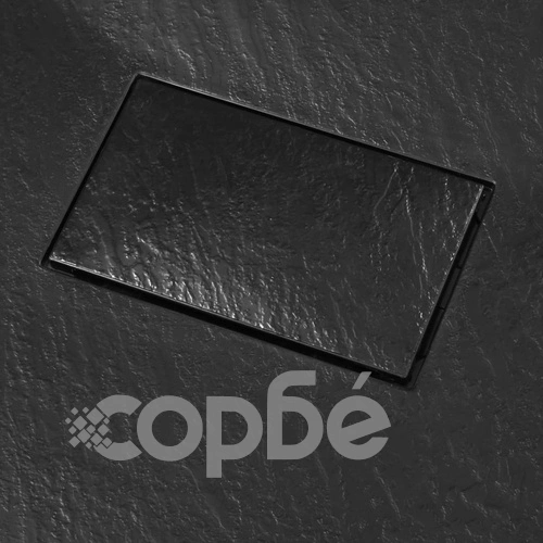 Душ корито, SMC, черно, 80x80 см ➤ топ цена ➤ sorbe.bg